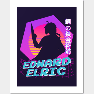 Edward Elric - Vaporwave Posters and Art